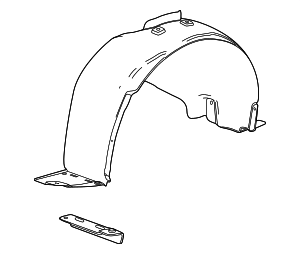 2011-2016 Chevrolet Driver Side Front Wheelhouse Liner with Retainer ...