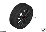 36115B83C42 - : Tpm Wheel With Tire Winter Jet Black for Mini Image
