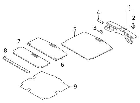 Interior Trim - Rear Body for 2022 Nissan Rogue #1