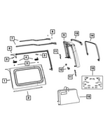 6TT50TZZAA - Body Sheet Metal Except Doors: Quarter Window, Right for Mopar Image