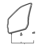 6786150030 - Body: Door Weather-strip for Lexus: LS430 Image