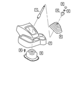 52108192 - : Transmission Shift Knob Insert for Mopar Image
