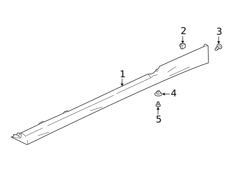 Exterior Trim - Pillars for 2007 Hyundai Tiburon #0
