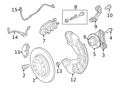 Rear Brakes for 2015 Dodge Dart #0