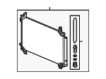 80100TG7A02 - HVAC: Condenser for Honda: Passport, Pilot, Ridgeline Image