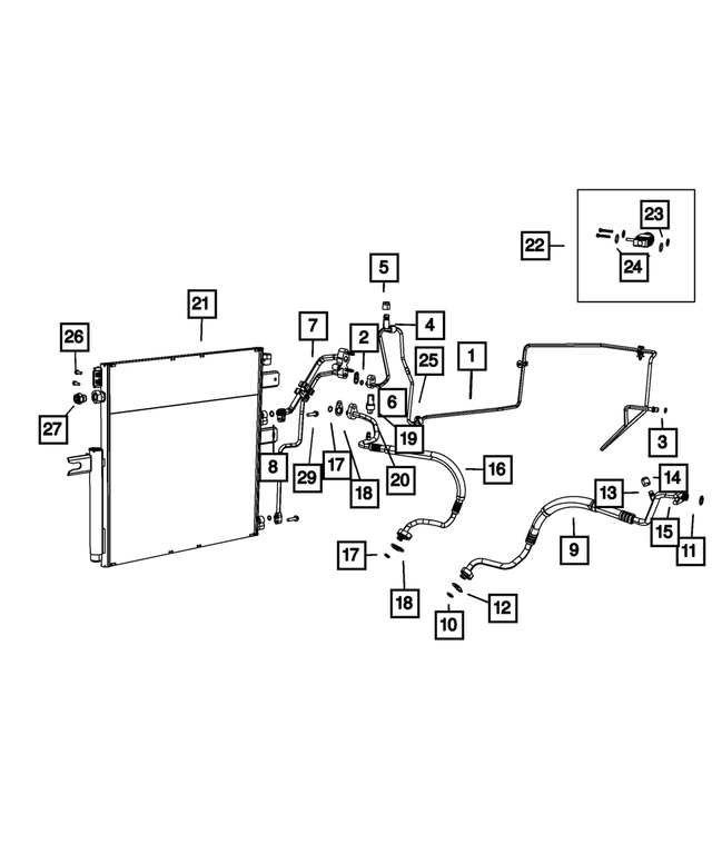 68140668AC - Air Conditioners and Heaters: A/c Liquid Line for Mopar Image
