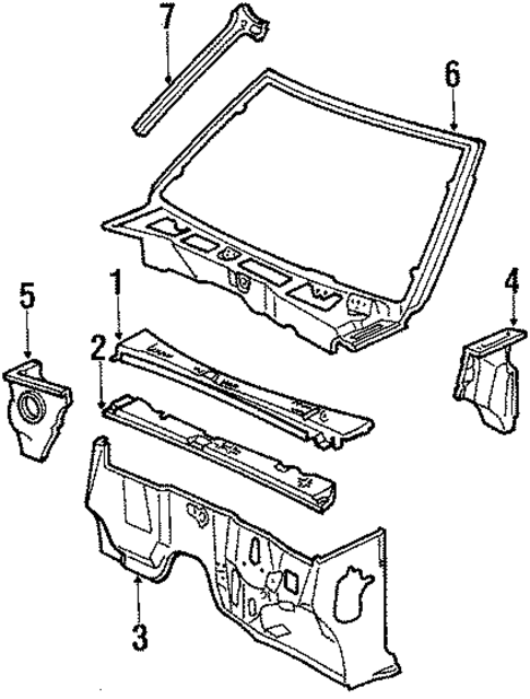 Cowl for 1990 Chevrolet S10 #0