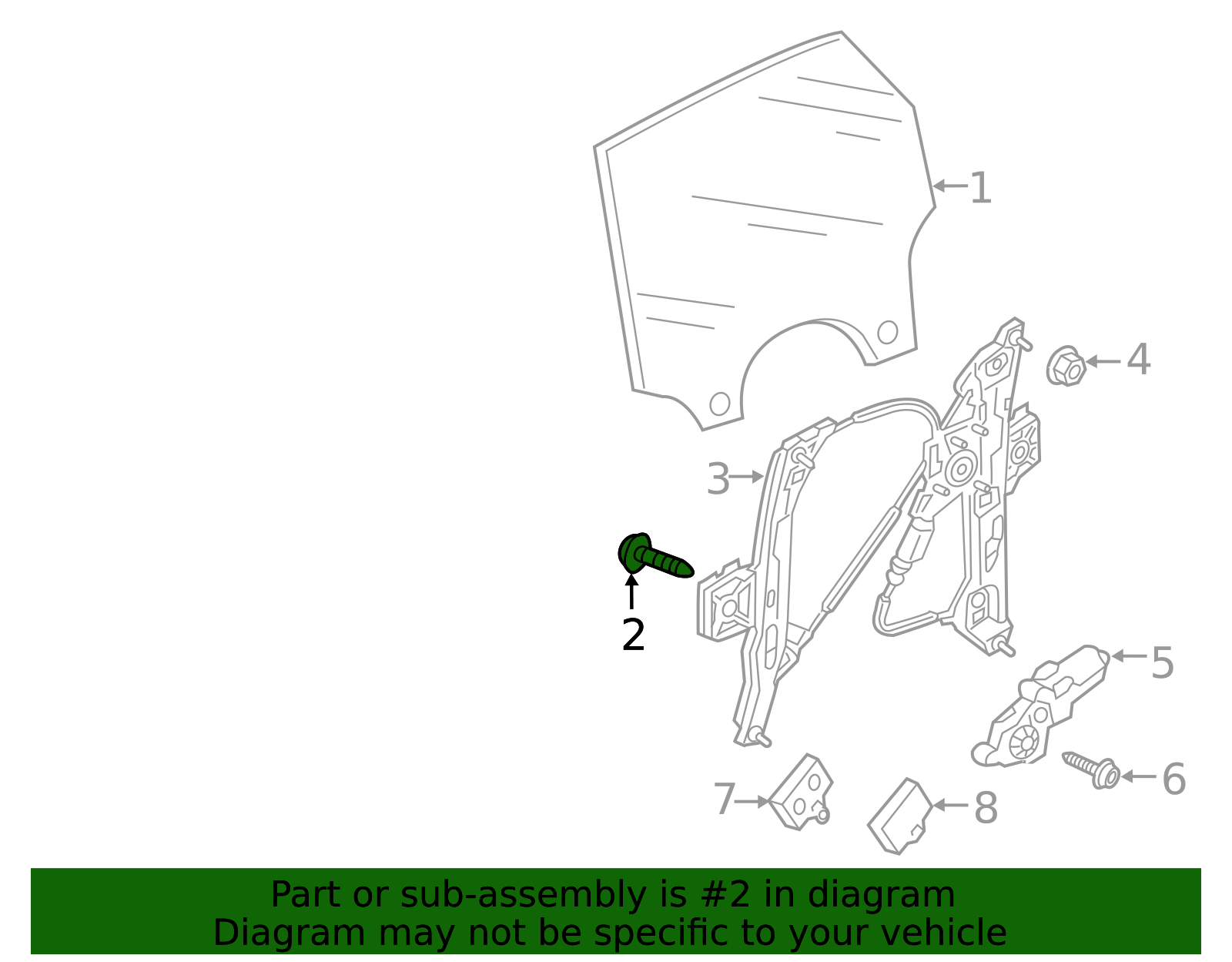 Wht009043 WHT-004-905 - Glass Bolt 2008-2025 Audi | Audi OEM Parts