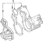 35121005C - Cooling System: Water Pump Assembly Housing for Volkswagen Image