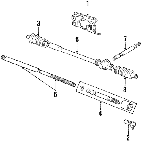 Steering Gear & Linkage for 1985 Ford Escort #2