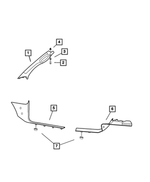 1TE74TL2AA - Interior Trim: A Pillar Molding, Right for Mopar Image