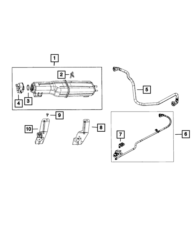 68403000AA - Emission Controls: Evaporative System Integrity Module Detector for Mopar Image image