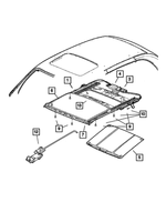 5080126AB - Body Sheet Metal Except Doors: Sunroof Module for Mopar Image