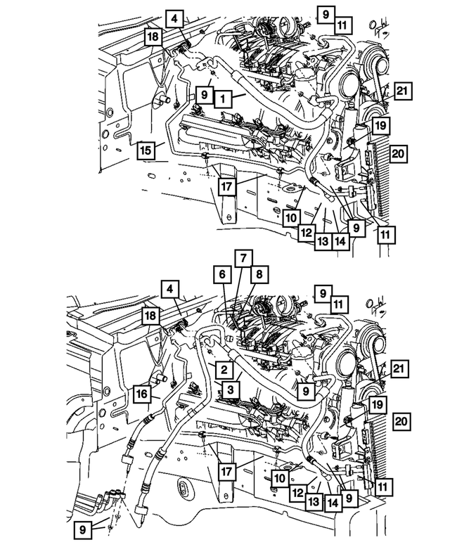 55116665AH - Air Conditioning &amp; Heater: A/c Suction Line for Mopar Image