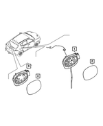 68728311AA - Body Sheet Metal Except Doors: Fuel Fill Door for Mopar Image