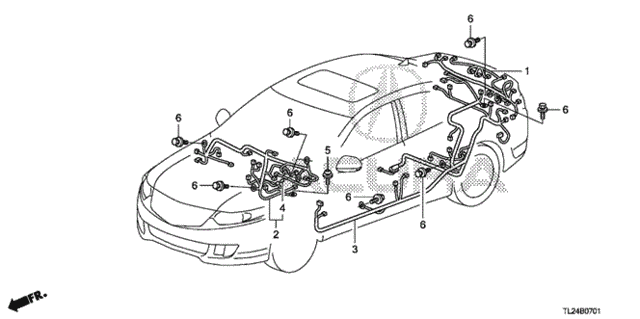 Wire Harness (2) for 2011 Acura TSX #0