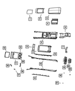 1LE041K5AA - : Floor Console End Cap for Chrysler: 300 Image