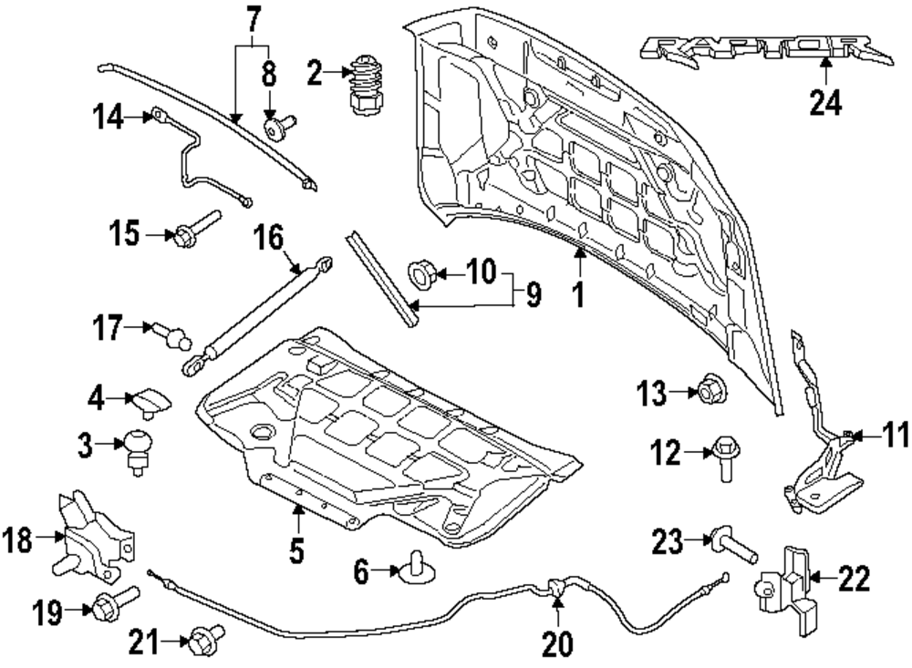 2024-2025 Ford F-150 | Nameplate | ML3Z-16720-AC | Walls' Ford Parts
