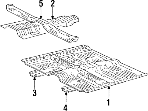 Floor & Rails for 1998 Hyundai Sonata #0