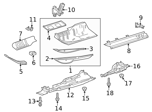 Floor for 2016 Mercedes-Benz GL63 AMG #0
