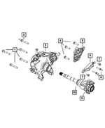 6105053AA - Differential and Drive Line: Hex Head Bolt for Chrysler: 200, 300, Town &amp; Country | Dodge: Avenger, Challenger, Charger, Durango, Grand Caravan, Journey | Jeep: Cherokee, Grand Cherokee, Grand Cherokee L, Grand Wagoneer, Wagoneer | Ram: 1500, 1500 Classic, C/V, ProMaster 1500, ProMaster 2500, ProMaster 3500 Image