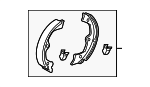 43053SJA000 - Brakes: Park Brake Shoes for Acura Image