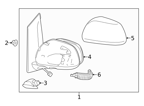 Outside Mirrors for 2012 Toyota Sienna #0