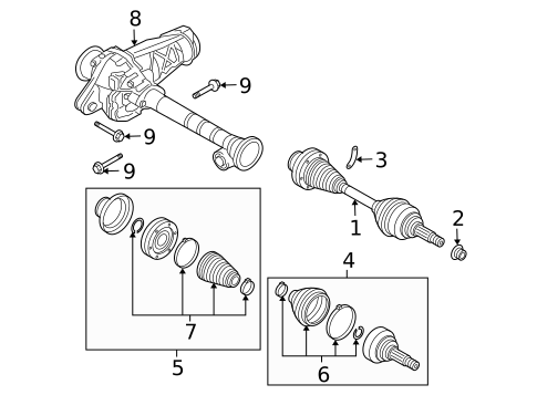 Carrier & Front Axles for 2005 Porsche Cayenne #0