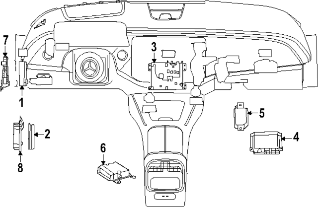 9006650 - Electrical: Control Module for Mercedes-Benz Image
