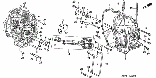 CVT Right Side Cover (CVT) for 2002 Honda Civic #0