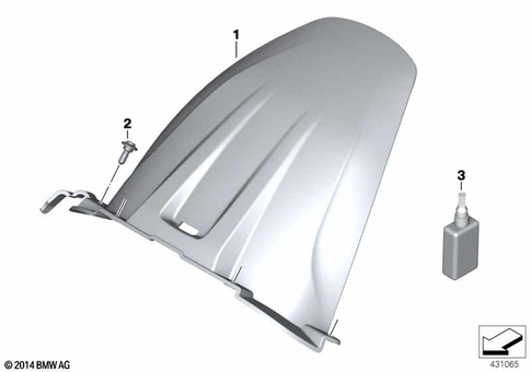 Rear Wheel Cover, License Plate Bracket for 2014 BMW-Motorrad S 1000 XR #4