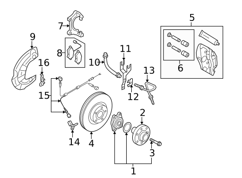Rear Brakes for 2006 Audi A6 #1