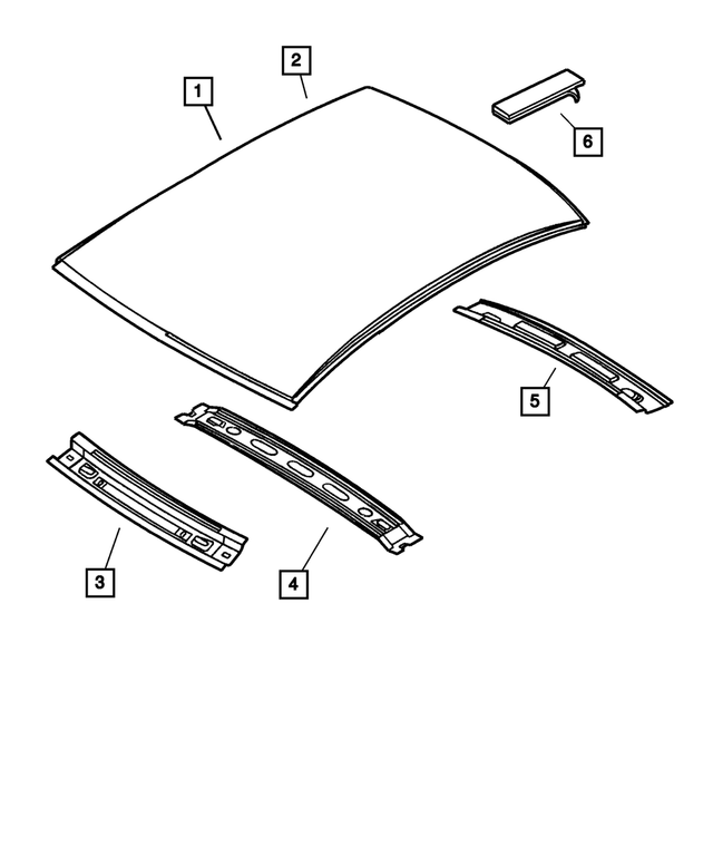 4783984AC - Body Sheet Metal Except Doors: Windshield Frame for Mopar Image