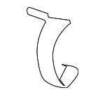 17217P2J300 - Engine: Cover Clamp for Honda: Accord, Civic, Civic del Sol, Clarity, CR-V, CR-Z, Crosstour, Element, Fit, HR-V, Insight, Odyssey, S2000 Image