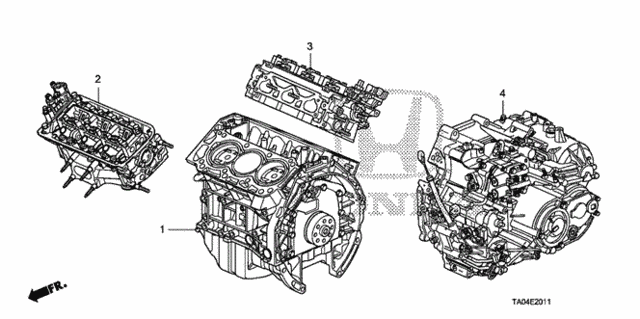 Engine Assy. - Transmission Assy. (V6) for 2010 Honda Accord #0