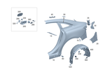2956801604 - : Trim, Wheel Housing for Mercedes-Benz Image