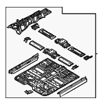 65100JI400 - Body: Floor Pan Assembly for Hyundai Image