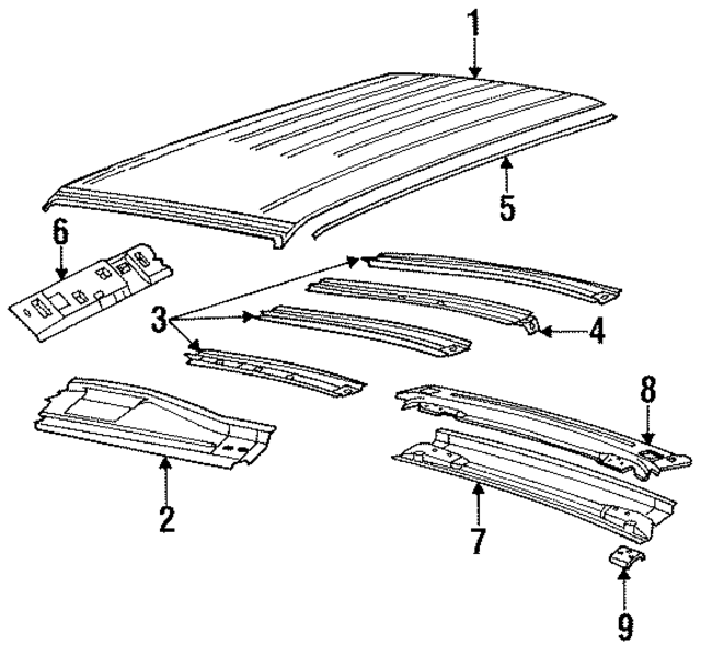 4490127 - Body: Roof Panel for Mopar Image