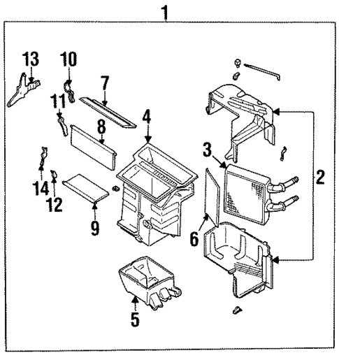 HVAC Case for 1997 Nissan 200SX #1