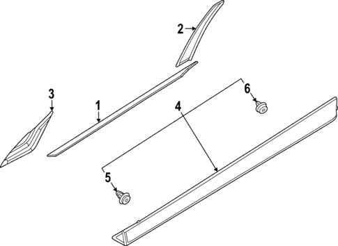 Exterior Trim - Front Door for 2023 Nissan ARIYA #0