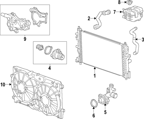 Cooling System for 2018 Cadillac XT5 #16