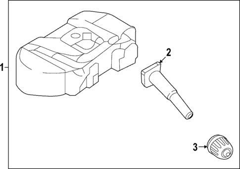 Tire Pressure Monitor Components for 2025 Hyundai Ioniq 5 #0