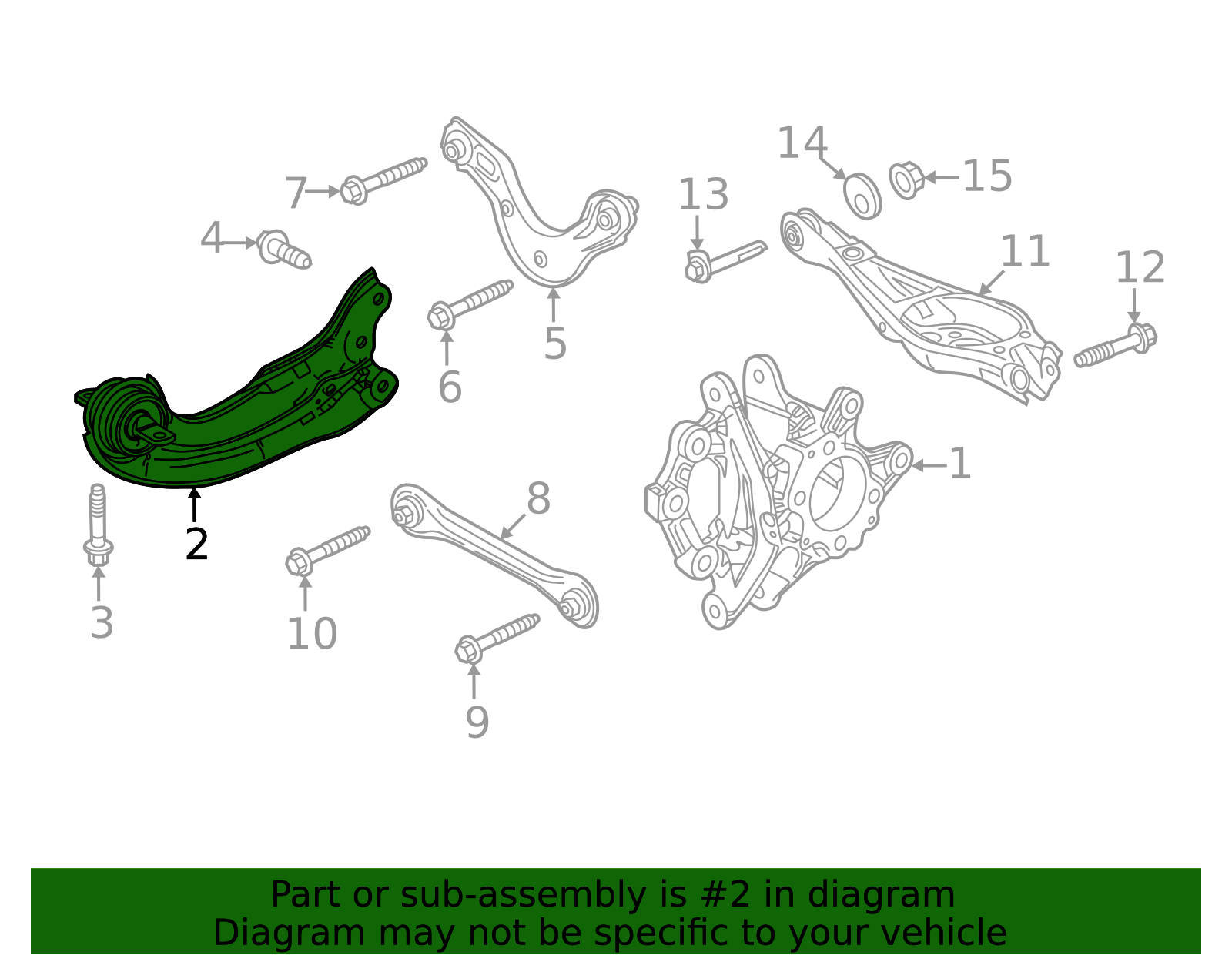 2022-2025 Honda Civic Trailing Arm 52365-T20-A00 | Honda Factory Parts