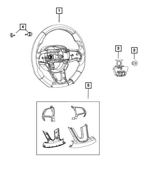 Steering Wheel for 2021 Chrysler 300 #1