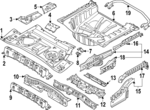 G45127LGMA - : Center Floor Pan for Nissan Image