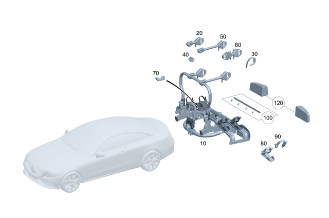 8902393 - Rear End Carrier Systems: Bicycle Rack for Mercedes-Benz: 180A, 180b, 220a, 300C, 300CD, 350SD, A220, B Electric Drive, B250e, C250, C300, C350, C350e, C400, C43 AMG, C450 AMG, C63 AMG, C63 AMG S, C63 AMG S E Performance, CLA250, CLA35 AMG, CLA45 AMG, CLA45 AMG S, CLE300, CLE450, CLE53 AMG, CLS450, CLS53 AMG, E250, E300, E350, E400, E43 AMG, E450, E53 AMG, E550, E63 AMG, E63 AMG S, EQB 250+, EQB 300, EQB 350, EQE 350, EQE 350 SUV, EQE 350+, EQE 350+ SUV, EQE 500, EQE 500 SUV, EQE AMG, EQE AMG SUV, EQS 450, EQS 450 SUV, EQS 450+, EQS 450+ SUV, EQS 580, EQS 580 SUV, EQS AMG, GL350, GL450, GL550, GL63 AMG, GLA250, GLA35 AMG, GLA45 AMG, GLB250, GLB35 AMG, GLC300, GLC350e, GLC43 AMG, GLC63 AMG, GLC63 AMG S, GLC63 AMG S E Performance, GLE300d, GLE350, GLE400, GLE43 AMG, GLE450, GLE450 AMG, GLE450e, GLE53 AMG, GLE550e, GLE580, GLE63 AMG, GLE63 AMG S, GLK250, GLK350, GLS350d, GLS450, GLS550, GLS580, GLS63 AMG, Maybach GLS600, Maybach S550, Maybach S560, Maybach S580, Maybach S600, Maybach S650, Maybach S680, ML250, ML350, ML400, ML550, ML63 AMG, S450, S500, S550, S550e, S560, S580, S580e, S600, S63 AMG, S63 AMG E Performance, S65 AMG Image