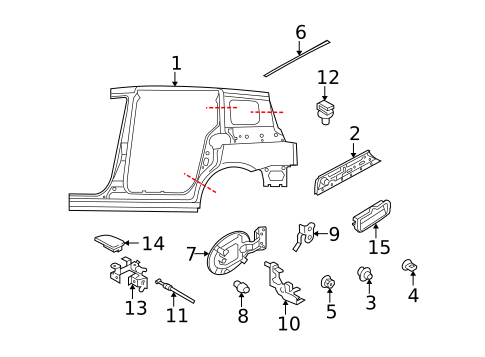 Side Panel & Components for 2009 Mazda 5 #0