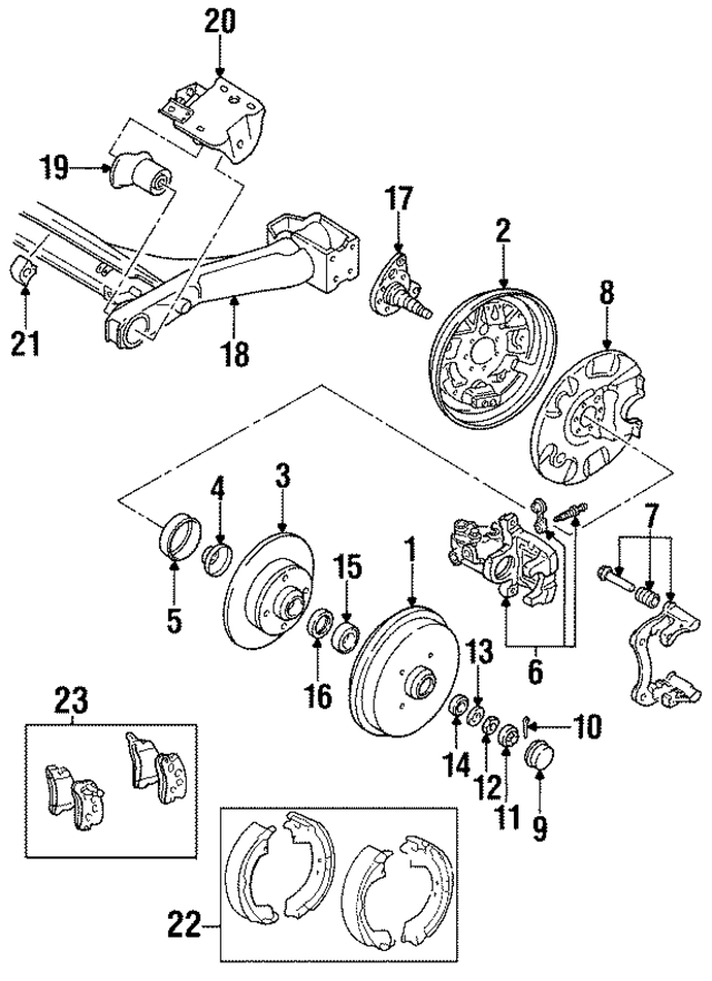 6R0698520X - Brakes: Rear Shoes for Volkswagen Image