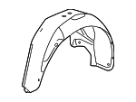 23316875 - : Part# 23316875 Passenger Side Rear Wheelhouse Liner with Insulator for Chevrolet: Volt Image