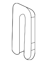 4589139AA - Body: Striker Spacer for Chrysler: Pacifica, Town &amp; Country, Voyager | Dodge: Caliber, Durango, Grand Caravan, Journey | Jeep: Compass, Gladiator, Grand Cherokee, Grand Cherokee L, Grand Cherokee WK, Grand Wagoneer, Grand Wagoneer L, Wagoneer, Wagoneer L, Wrangler, Wrangler JK | Ram: 1500, 2500, 3500, C/V Image